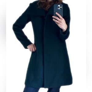 Cole Haan Signature Wool Blend Coat I Forest Green